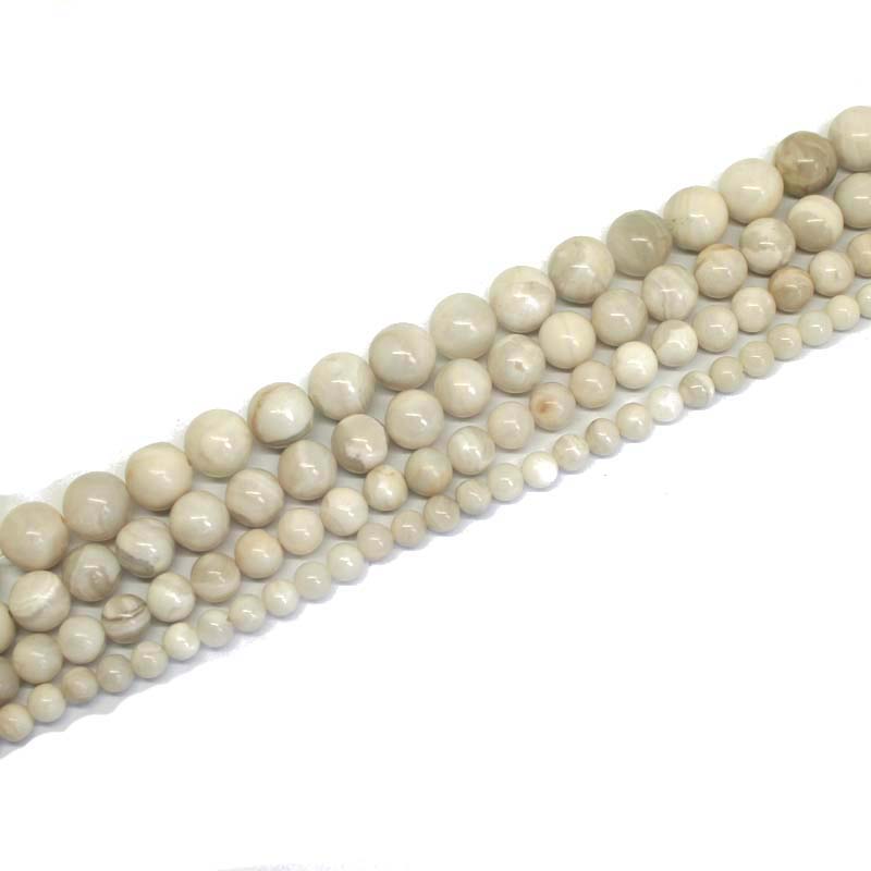 

wholesale Arrival! Natural White Crazy Agate Round Beads 15.5" Pick Size 6 8 10 12mm DIY Bracelets Free Shipping (F00255) wholesale