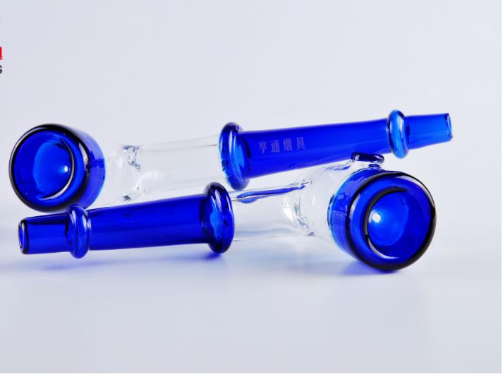 

Blue pipe glassware , Wholesale glass bongs, glass hookah, smoke pipe accessories