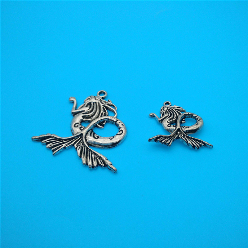 

mixed tibetan silver mermaid charms pendants jewelry making bracelet necklace fashion popular jewelry findings components accessories v150