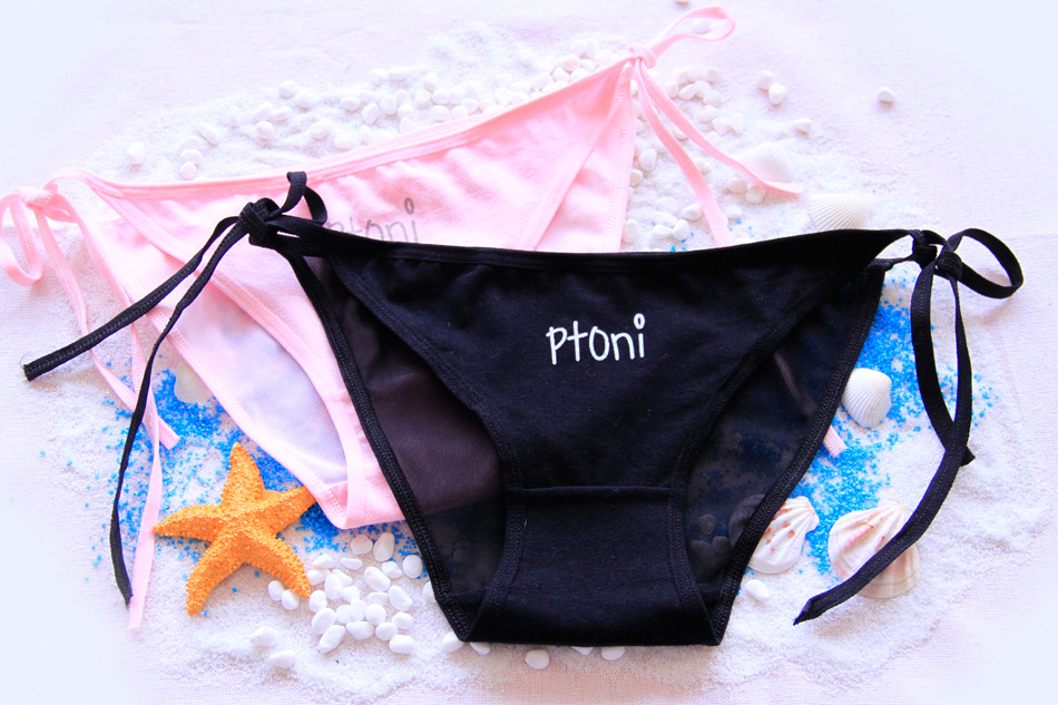 

Girls Lingerie Sexy Triangle Panties Knickers Thongs, White