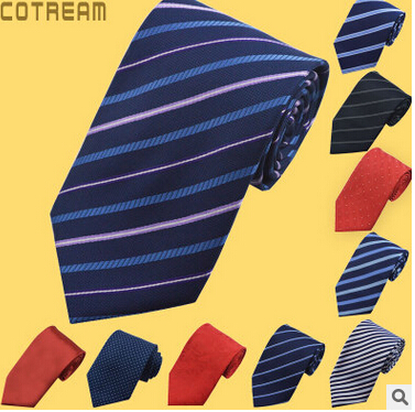 

Fashion Stripe Men's Neck Tie 145cm*8cm Polyester Wedding Party Tie 35 Colors Silk Neck Tie Men Formal Dress Suit Ties