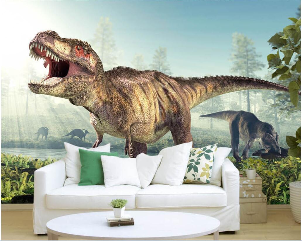 

3d room wallpaper custom photo mural Cool ancient dinosaur TV background wall home decor 3d wall murals wallpaper for walls 3 d, Non-woven