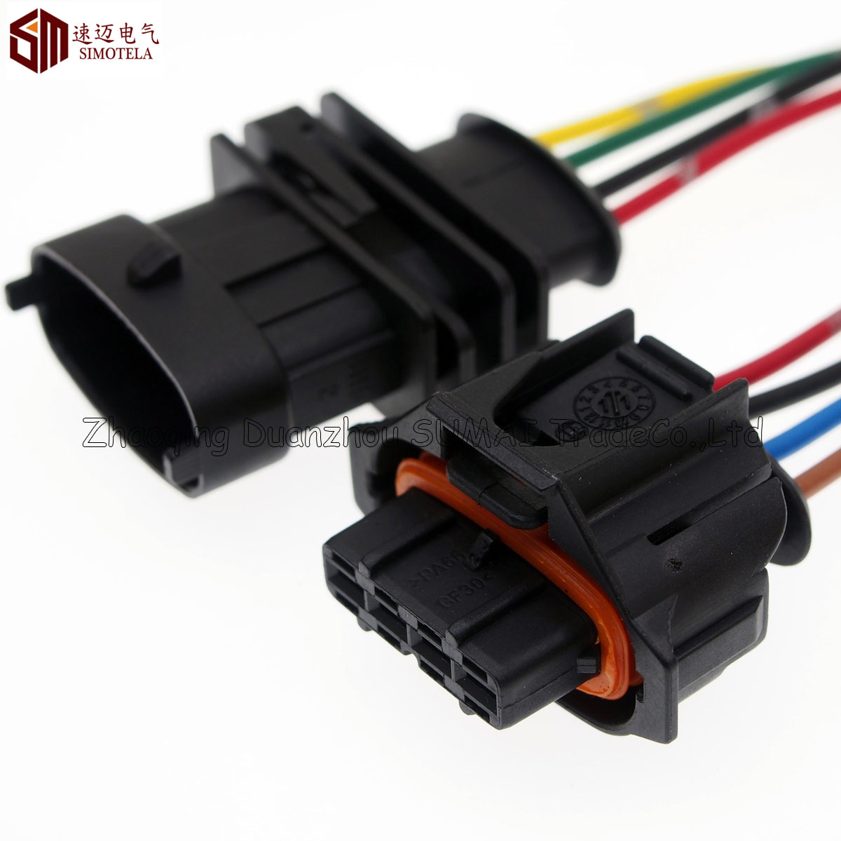 

4Pin 3.5mm Auto airflow rate sensor connector,axle load/intake pressure plug,Auto waterproof plug for Bosch connector,4Pin