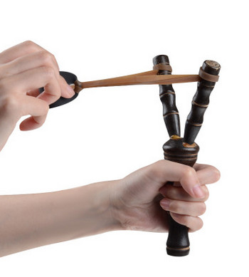 

Hot Sale Bamboo Style Wood Wooden Sling Shot Toys Kids Sport Game Slingshot Catapult Hunting BCA Outdoor funny