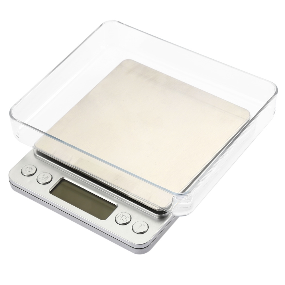 

2000g/0.1g Digital Scale Kitchen Cooking Measure Tools Stainless Steel Electronic Weight LCD Electronic Bench Weight Scale
