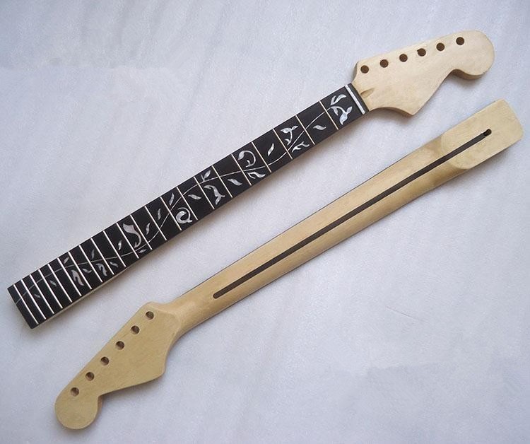 Top quality 22 Fret The Tree of Life Canadian maple Electric Guitar Neck Guitar Parts Wholesale musical instruments accessories