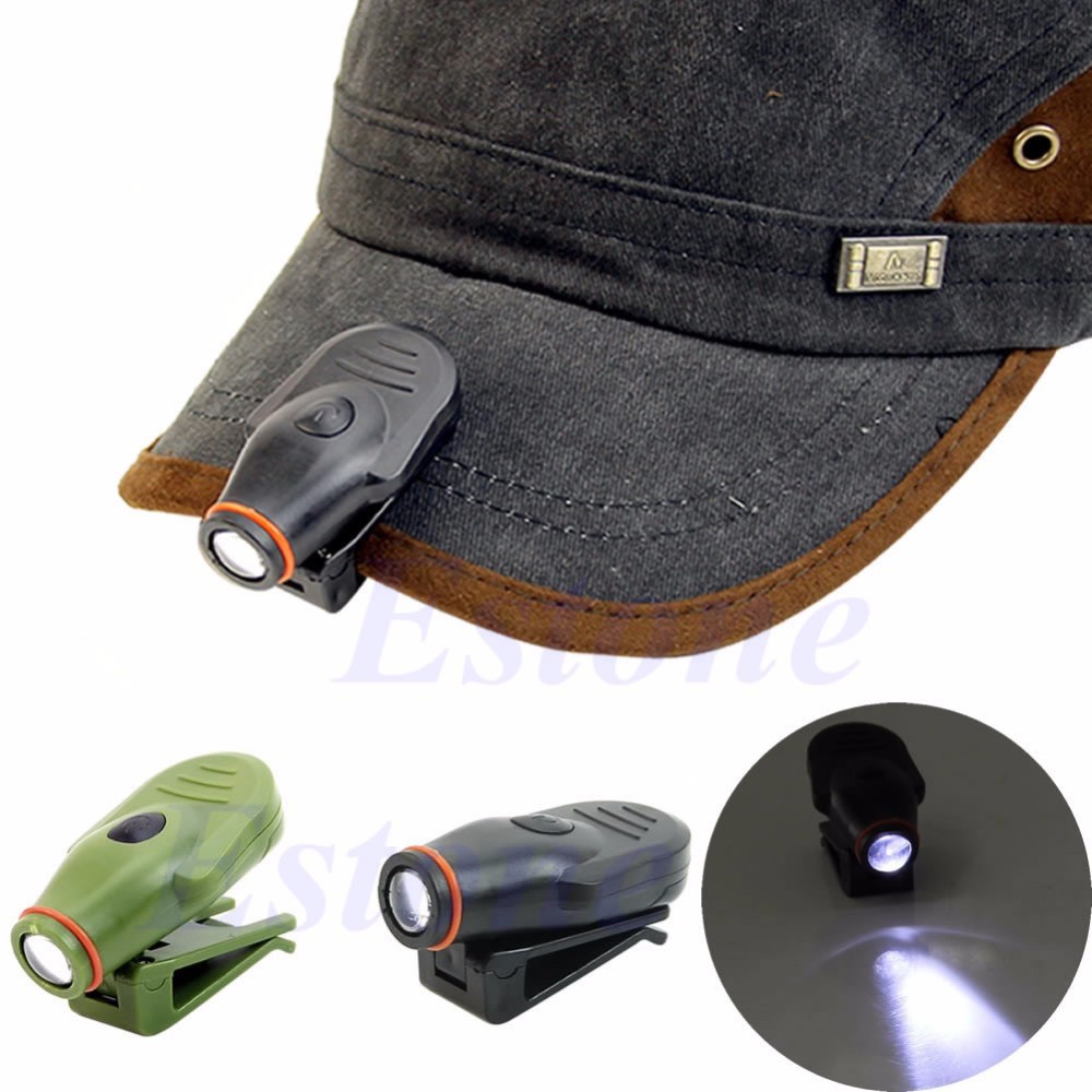 

Bright Clip-on LED Cap Hat Light Headlamp Torch Fishing Camping Hunting Outdoor