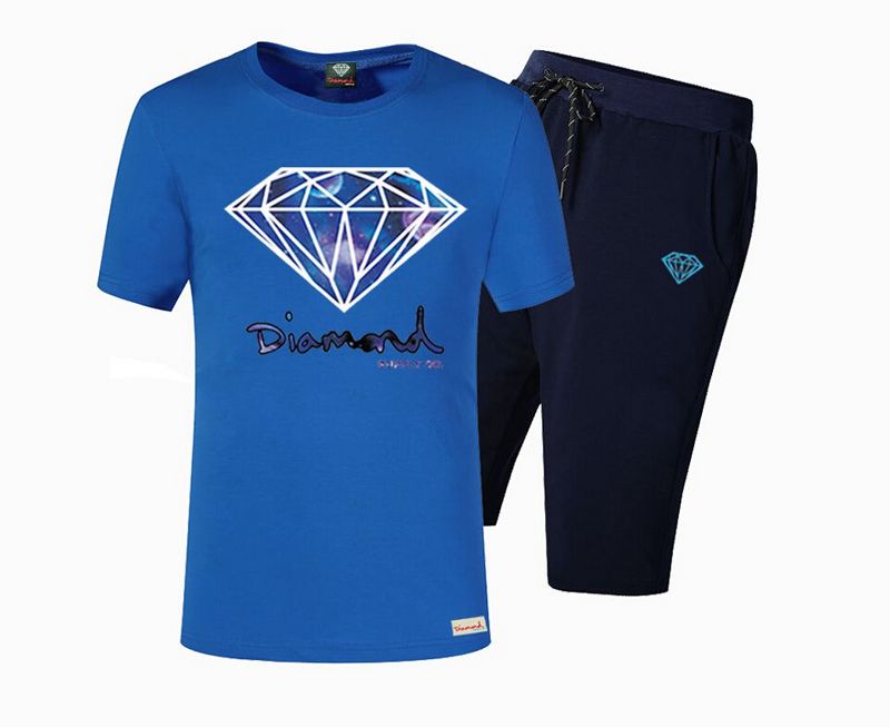 

s-5xl free shipping New Men Classical Solid Color Short Sleeve Loose homme Sport Diamond Supply T-Shirts Tracksuits, As shown in figure9