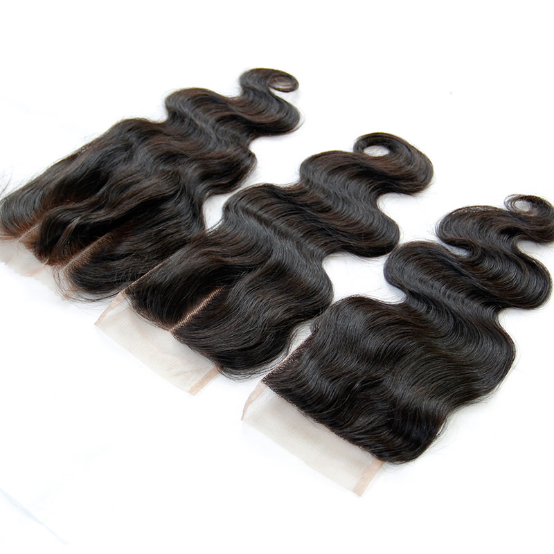 

Brazilian Peruvian Malaysian Indian Cambodian Body Wave Lace Closure 4*4 Unprocessed Virgin Human Hair Top Closures Free Middle 3 Way Part