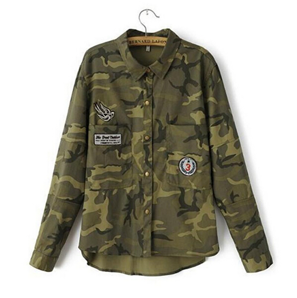 blusa camuflada mujer