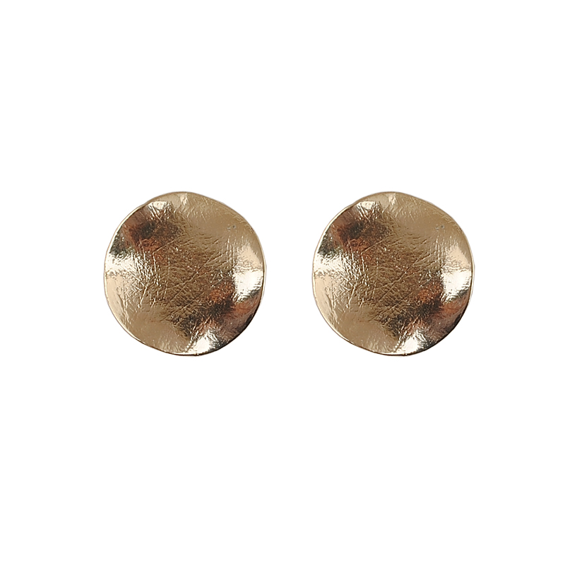 

New Ladies Earrings 100% eco-friendly material convex surface round stud earrings, 1pair / lot large drop shipping