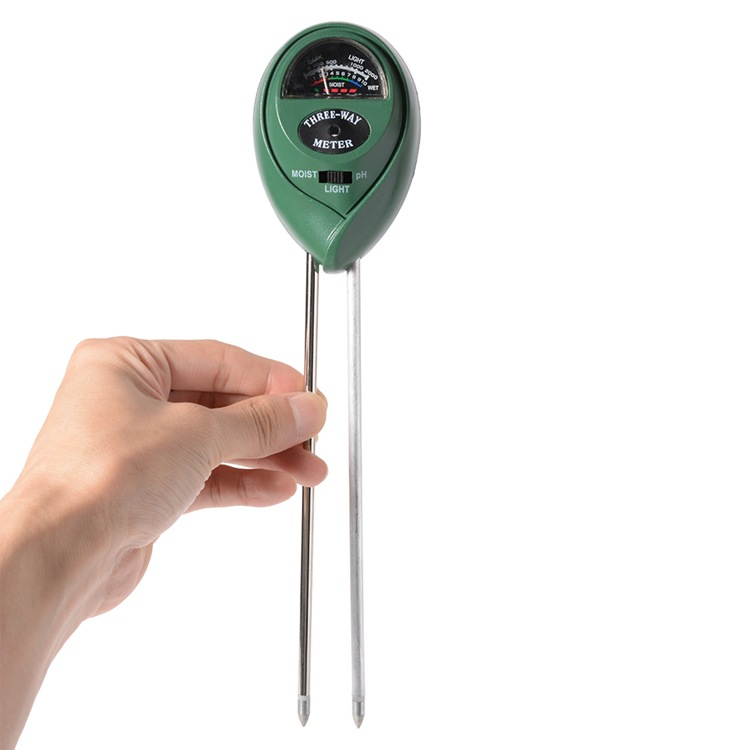 ERD- Feuchtigkeitstester mit Hintergrundbeleuchtung AMTAST 4-in-1 Boden-pH-Instrument f/ür den Garten Temperatur- Boden- pH-Messger/ät Sonnenlicht