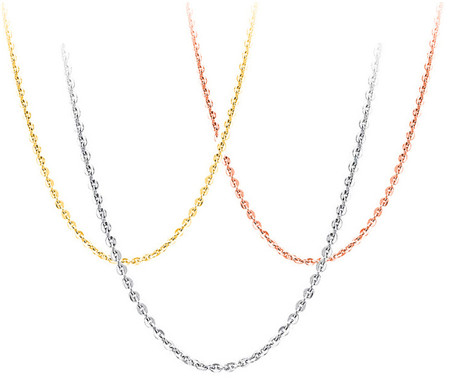 

925 silver necklaces diy pendant sterling silver woman jewelry cross chain white gold shiny gold rose thin fashion extend chains 40+5cm 6pcs