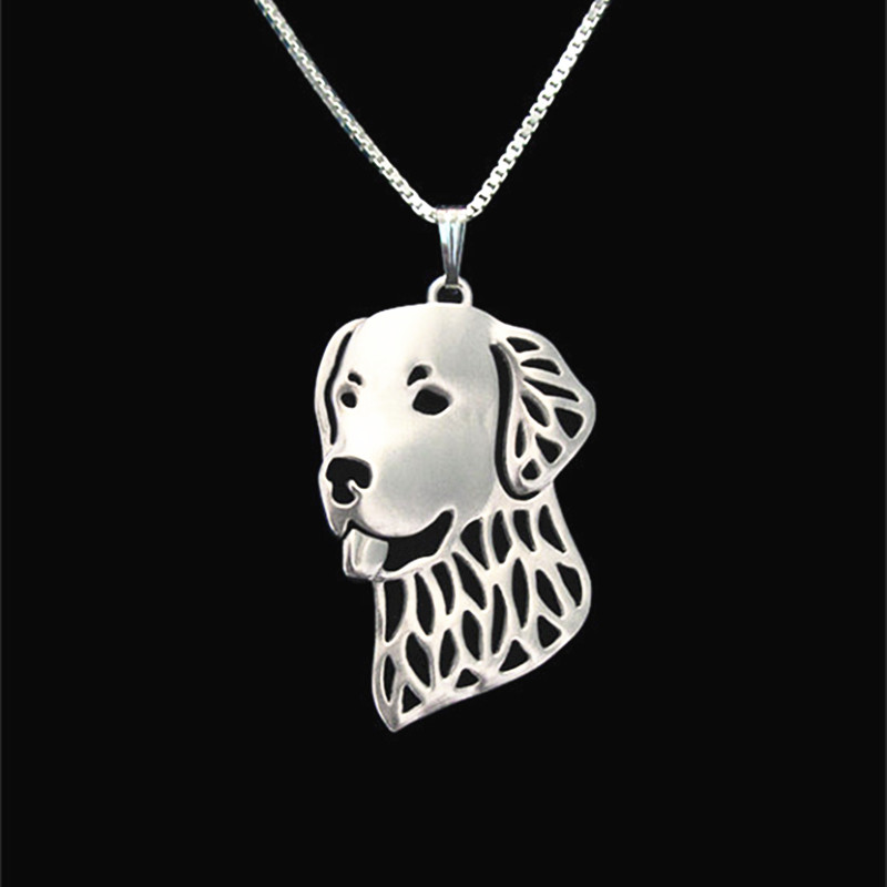 

Golden Retriever Pendant Silver/Gold Necklaces & Pendants For Women Casual Jewelry Charms Dog Necklace
