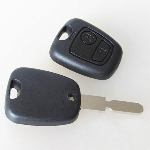 

Best peugeot citroen 406 407 307 remote key cover 2 buttons replacement key shell FOB no logo, Black