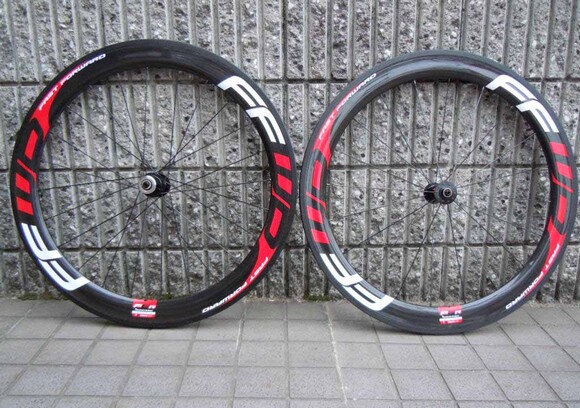 

New Ffwd 60mm Bicycle Wheels Fast Forward 700c Red Carbon Fiber Road Bike Racing Wheelset Clincher Tubular