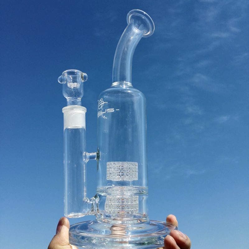 

2020 Mobius glass bongs matrix perc Stereo Matrix glass water bongs 60 mm Stemless Tubes with Stereo Matrix Perc 18.8 joints oil rig dab rig