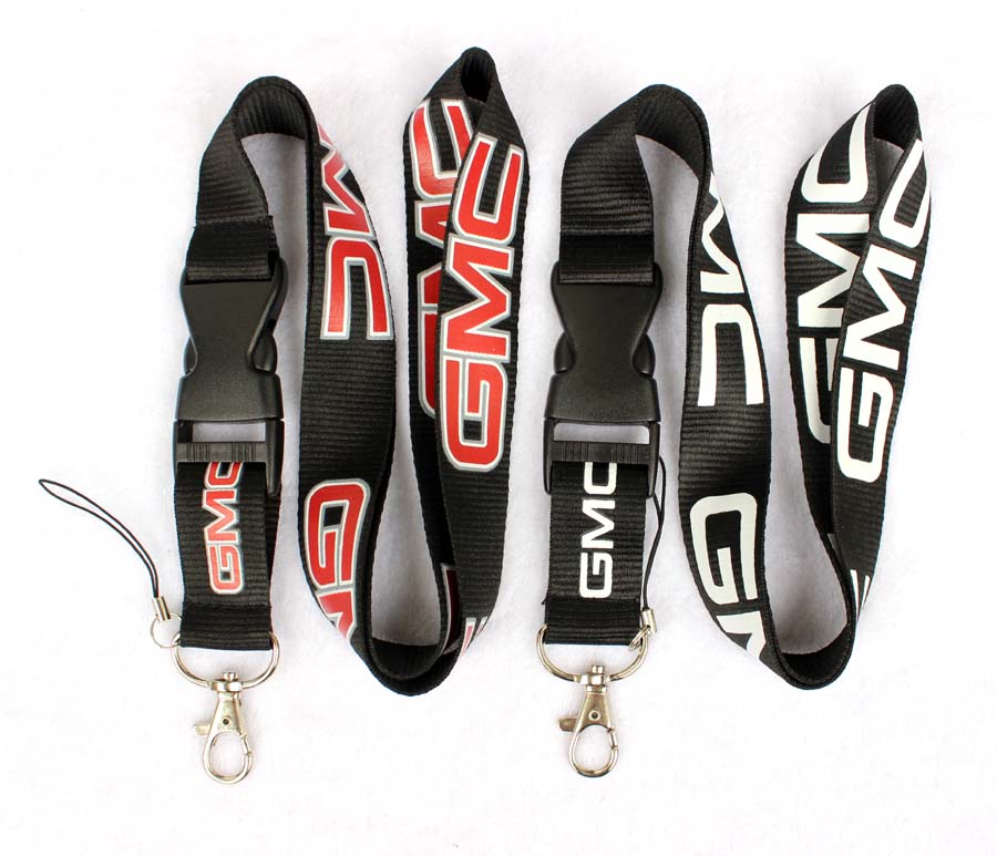 

Free shipping - Hot GMC Mix Style Fashion Popular logo lanyard Phone Lanyard key chains Neck Strap Wholesale