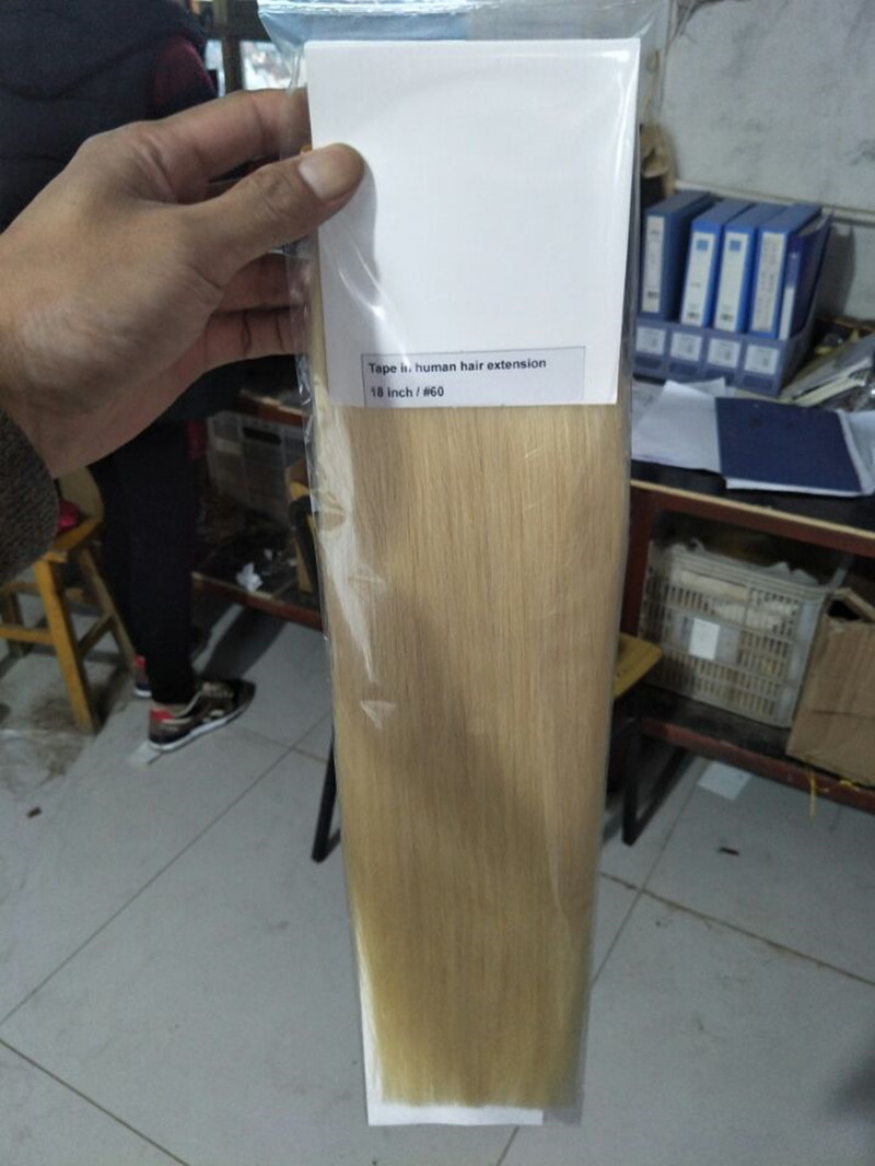 

Grade 10A Double Drawn Pu tape in hair extensions with different color for choice, silk straight hair with 2g/piece&40pcs/lot, free DHL, Natural color 1b