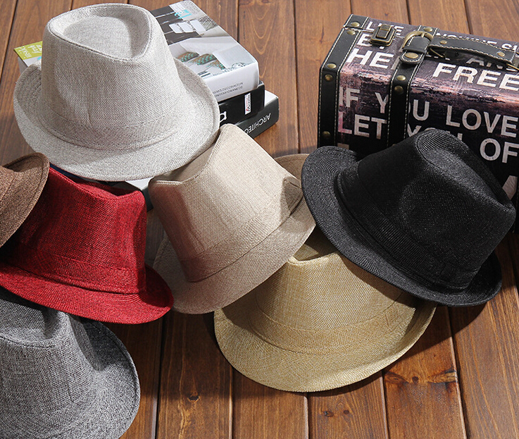 

Hot Selling Unisex Caps Men Women Casual Fedora Hat Pinched Crown Beach Sun Cap Panama Hat Unisex Top Quality Chapeu Feminino