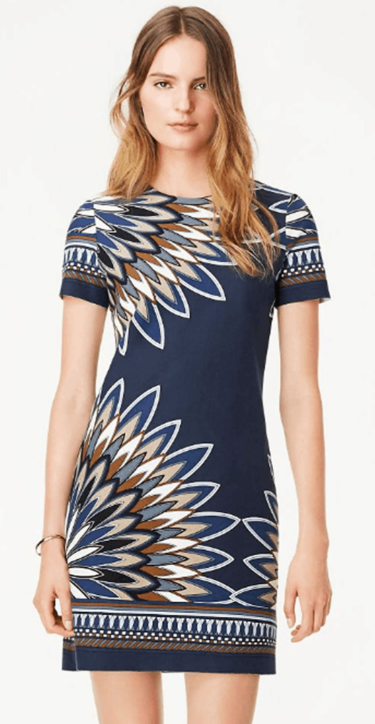 

Novelty Print Women Sheath Dress Short Sleeve Mini Dresses 099A707, As pictures