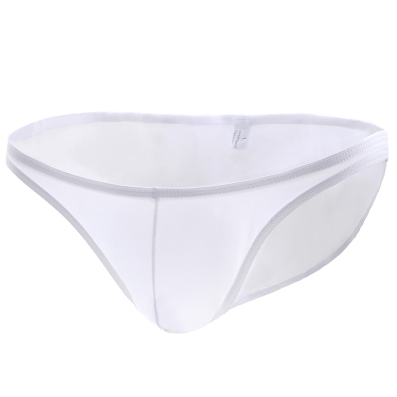 

#BD116 Men's Sexy Briefs Breathable Silky Panties Man Transparent Underpants Bikini Underwear Lingerie Plus Size wholesale free shipping, Beige