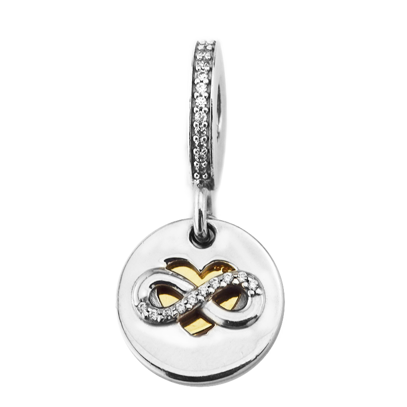Pendientes De Plata Esterlina Cristal Infinity-Cuelgan Joyería Regalo de Navidad