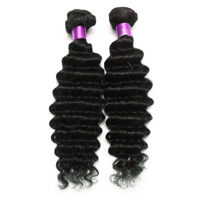 

Brazilian Peruvian Malaysian Indian Deep Wave Virgin Hair Natural Black 6A Brazilian Deep Wave Virgin Hair Extensions Brazillian Hair Wefts, Natural color