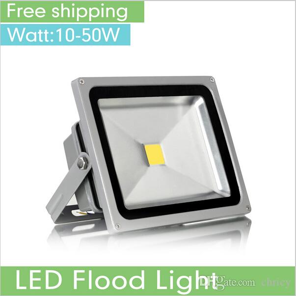 

Wholsesale Proyector led floodlight 10W 20W 30W 50W AC85-265V Refletor Led Floodlight projecteur led exterieur spotlight outdoor lighting