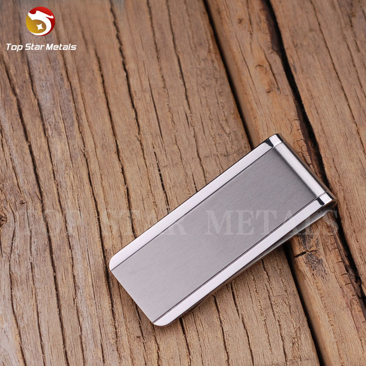 

Grade2 Pure Ti Titanium Metal Money Clip with bottle opener Polishing finishing function 9g