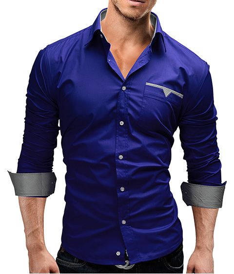 

Wholesale- 2017 Autumn New Fashion Camisa Brand Clothing Men Shirt Casual Long Sleeved Chemise Homme Slim Camisas Hombre, White