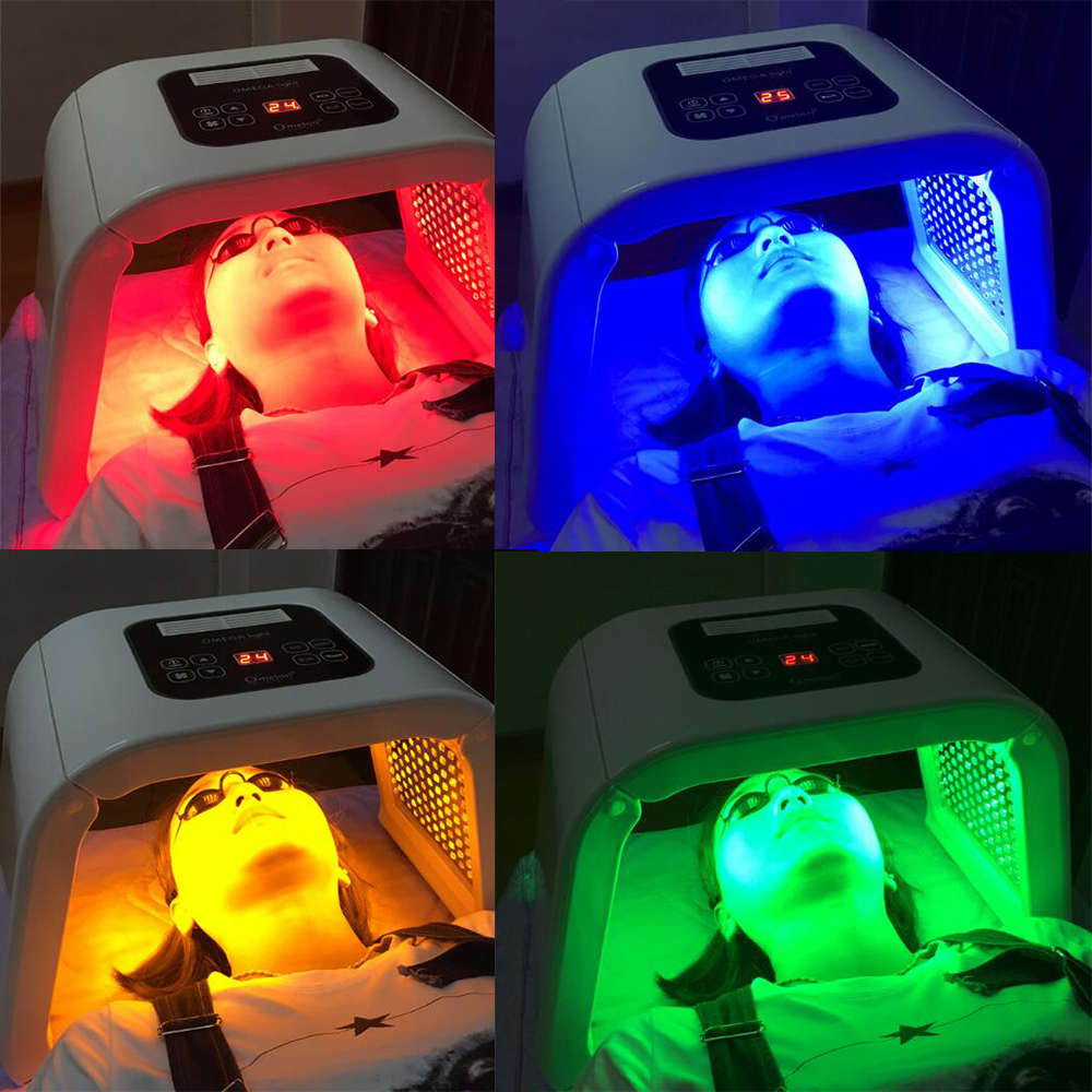 

New 4 Colors LED PDT Light Skin Care Beauty Machine LED Facial SPA PDT Therapy For Skin Rejuvenation Acne Remover Anti-wrinkle
