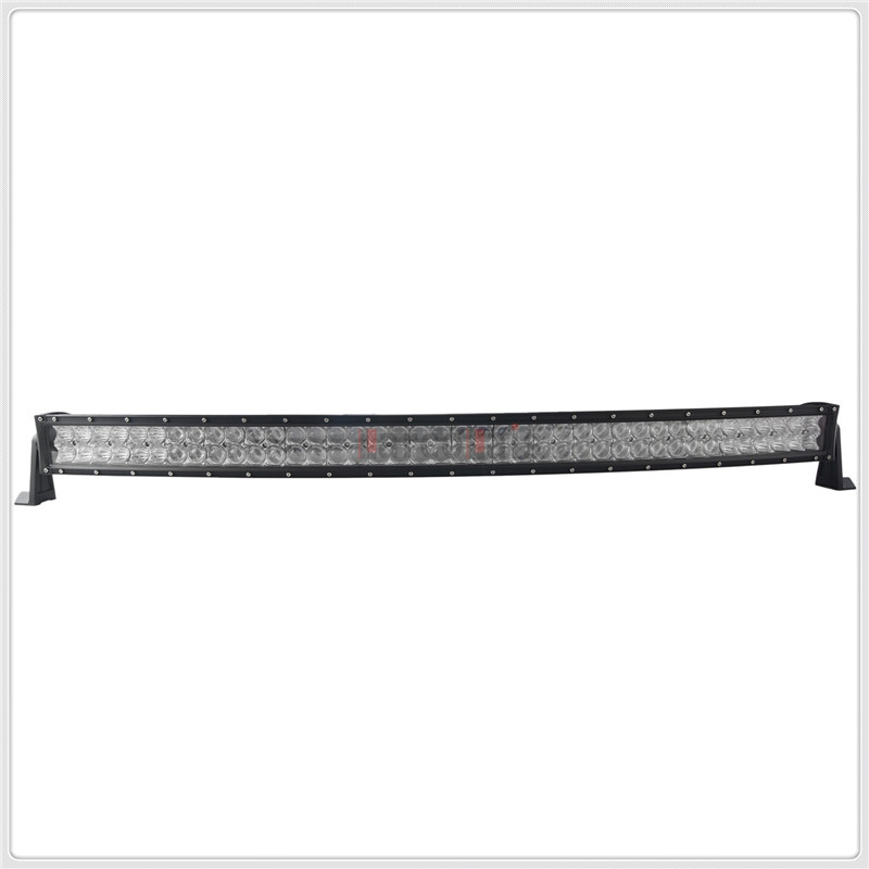 42INCH 540W CURVED TRI-ROW LED LIGHT BAR COMBO OFFROAD 4WD TRUCK ATV PK 240W 7D