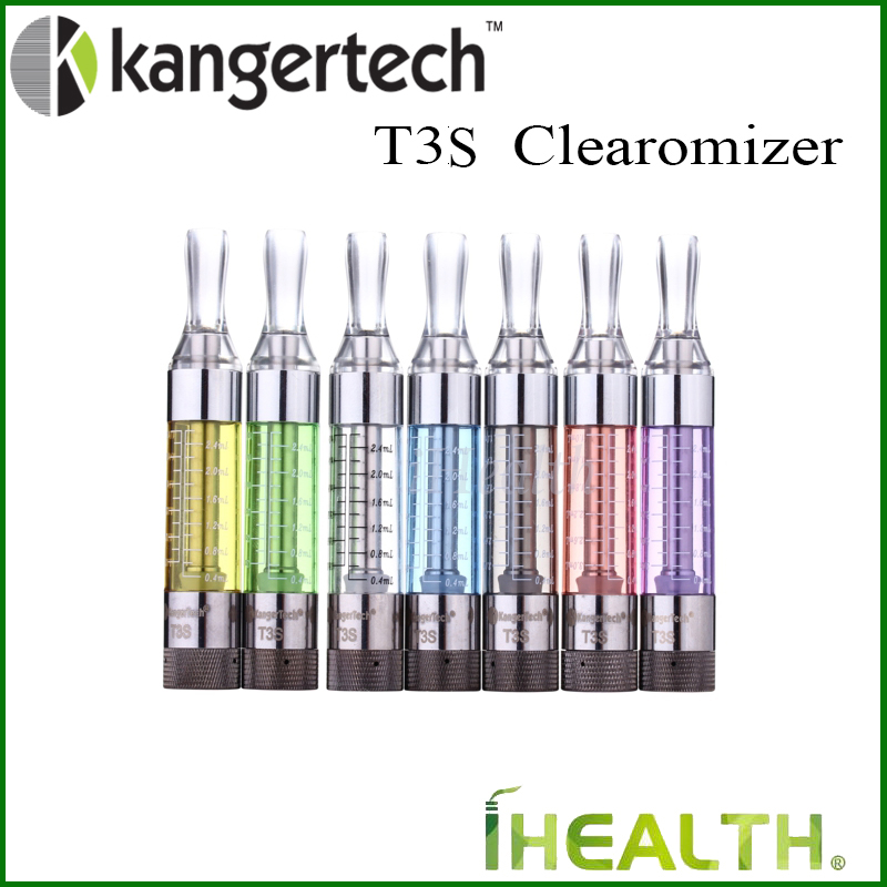 

Kangertech T3S Atomizer 3ml Kanger T3S Colorful Cartomizer Kanger T3S Clearomizer with Replaceable Dual Coil 100% Original
