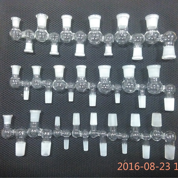 

10 styles Glass 90 Degree Bent Converter Glass Bong Adapter female to male 10mm 14mm male to female Joint Adapter 10mm 14.4mm