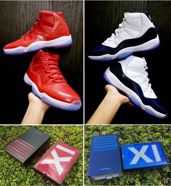 

Best Quality Win Like 82 Wholesale ice blue Space Jam 11 UNC 11s Midnight Navy Blue Win Like 96 Gym Red With Box Basketball shoes, Color-3-midnight navy blue