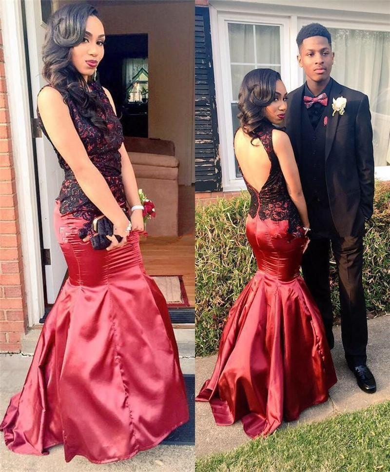 

2016 Sexy backless Mermaid Prom Dresses Black Girl Dress Applique Lace Floor Length Formal Evening Gown Robe de Soiree, Yellow