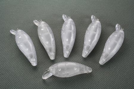 

20pcs UNPAINTED FISHING LURES JOINTED CRANKBAIT BODIES 7.5g