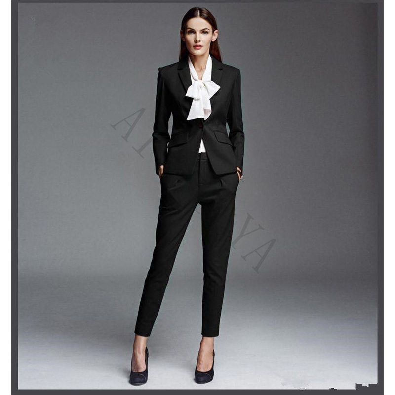 

fashion business womens elegant new formal wear formal wear ms office uniform 2 sets of custom clothes, White