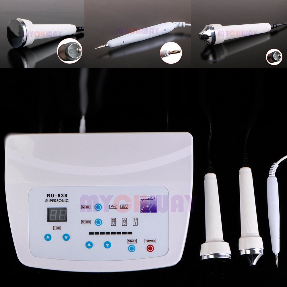 

3in1 1.1mhz Ultrasonic Ultrasound Skin Spot Remover Mole Tattoo Removal Body Therapy Face Spa Device Massage Instrument Facial Skin Massager