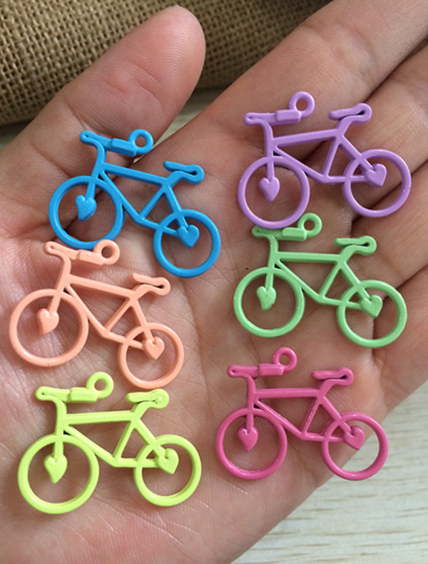 

Mixed style Alloy Bicycle Charm Pendant Mixed color charm 30pcs/lot, Bronze;silver