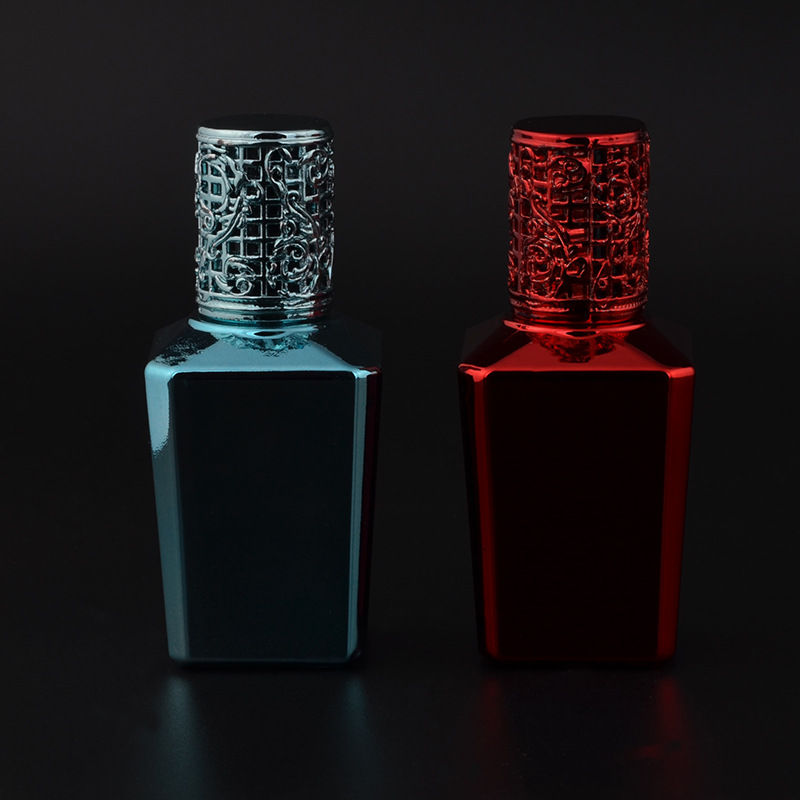 

New Design 15ml UV Glass Parfum Bottles Men & Women Portable Travel Perfume Bottle With Alloy Cap F20172184