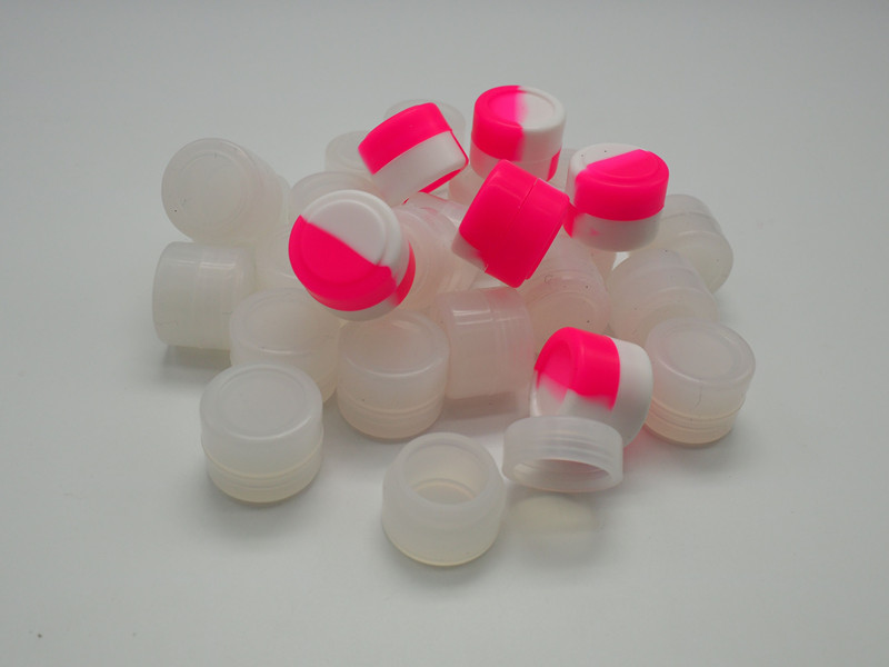 

Silicone jars mini round non-stick Smoking dab wax vaporizer oil container 2ml