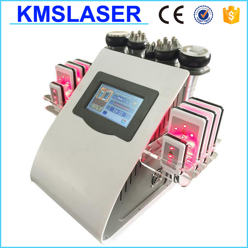 

New Hot 6 In 1 Cavitation Vacuum RF Radio Frequency Slimming Machine for Spa Fast