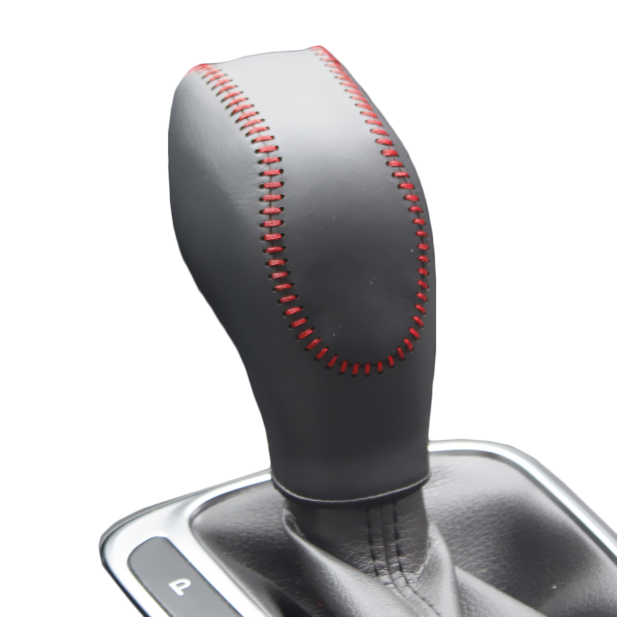 

Gear Leather Covers for Ford Mondeo 2.0L 2013 Edge 2015 Automatic Gear Shift Collars Hand Sewing DIY Car Styling Cover