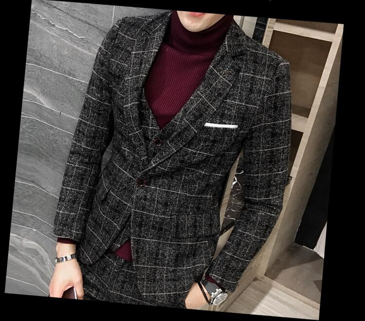

Custom tweed blazer men Wool Herringbone British style custom made Mens suit slim fit Blazer wedding suits for men, Black