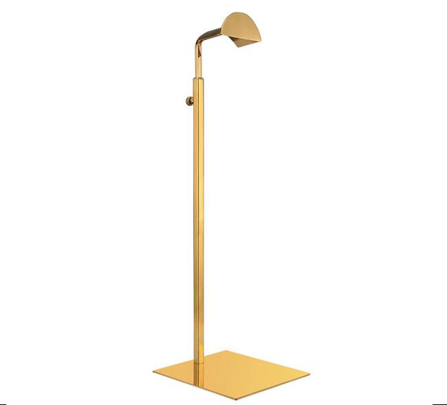 

Hot sale 10pcs high-grade Titanium gold handbag display stand women's bag display rack stainess steel hat wig holder colthing store props