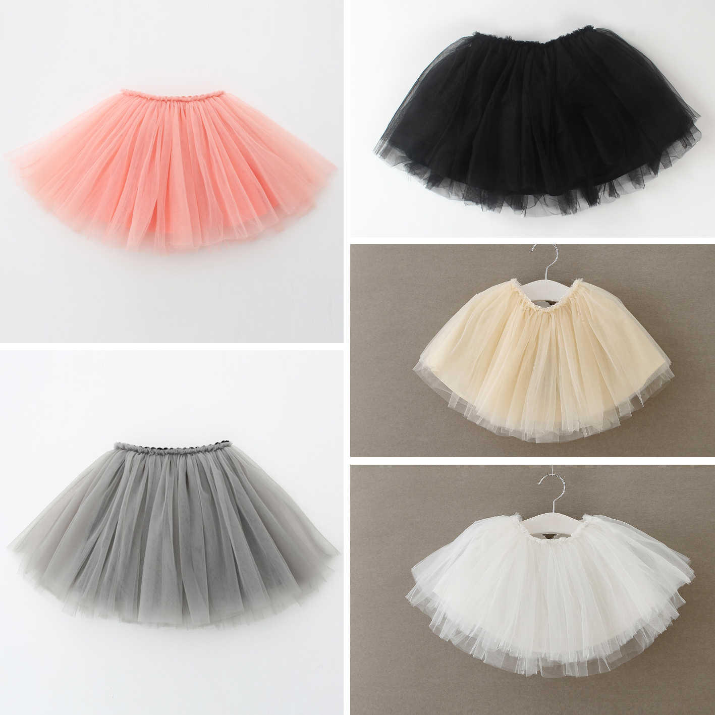 Toddler Girls Tulle Skirt Online Shopping Solid Color Dance Dresses 5 Color Ball Gown Knee Length Skirts 17081903-image-403709513