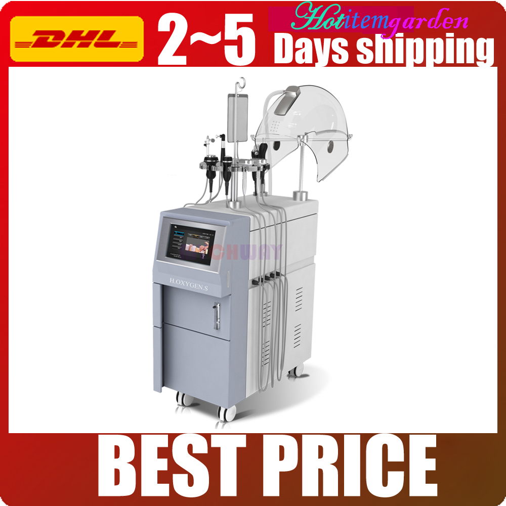 

5in1 Hypeyperbaric Oxygen Water Jet RF Ultrasonic Facial Rejuvenation BIO Electricity&Magic Hand Cellulite Dissolve Slimming Beauty Machine