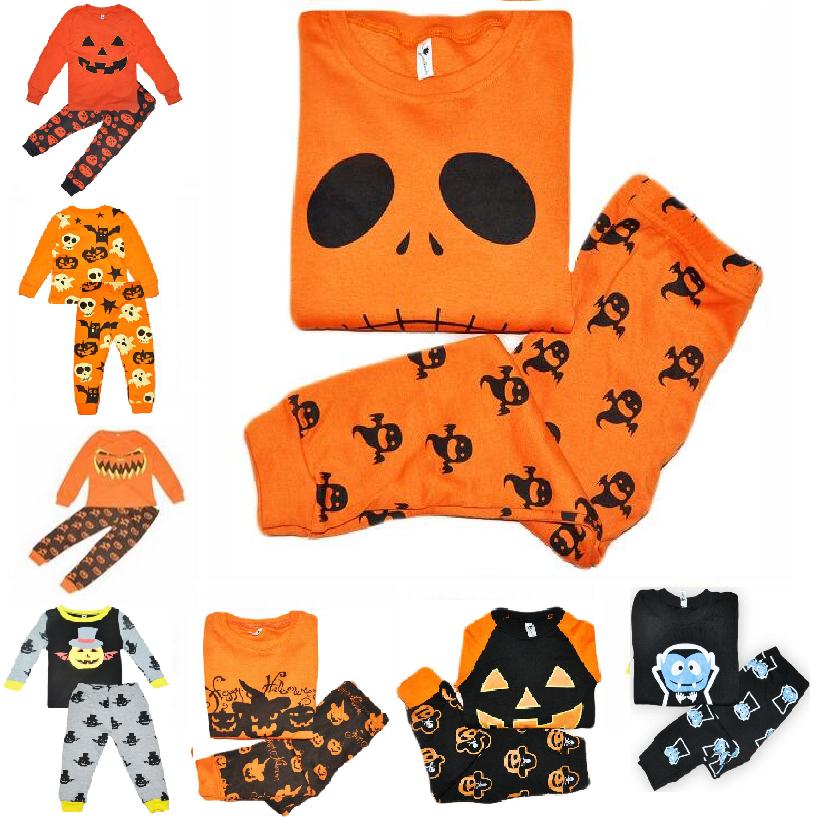 

Toddler Pajamas Cosplay Suit Baby Girls Boys Halloween Pumpkin Costume Children Sleepwear Furniture Sets clothing sets, As the picture